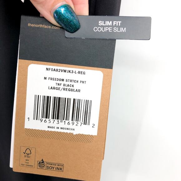 THE NORTH FACE Men's Freedom Stretch Pants Large TNF Black Slim Fit NWT - Picture 8 of 11